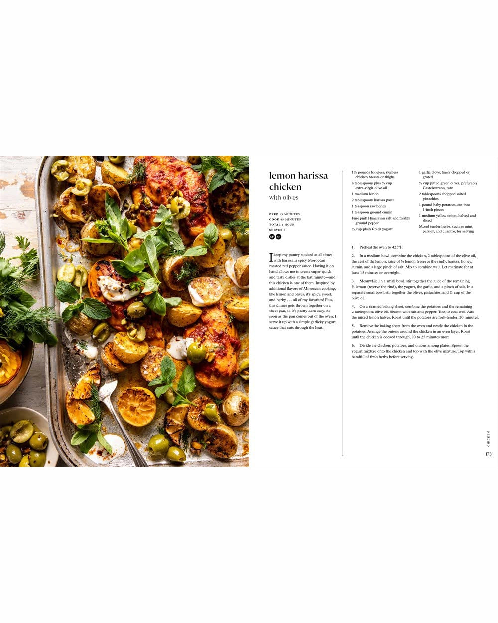 Lemon Harissa Chicken Recipe from Half Baked Harvest by Tieghan Gerard