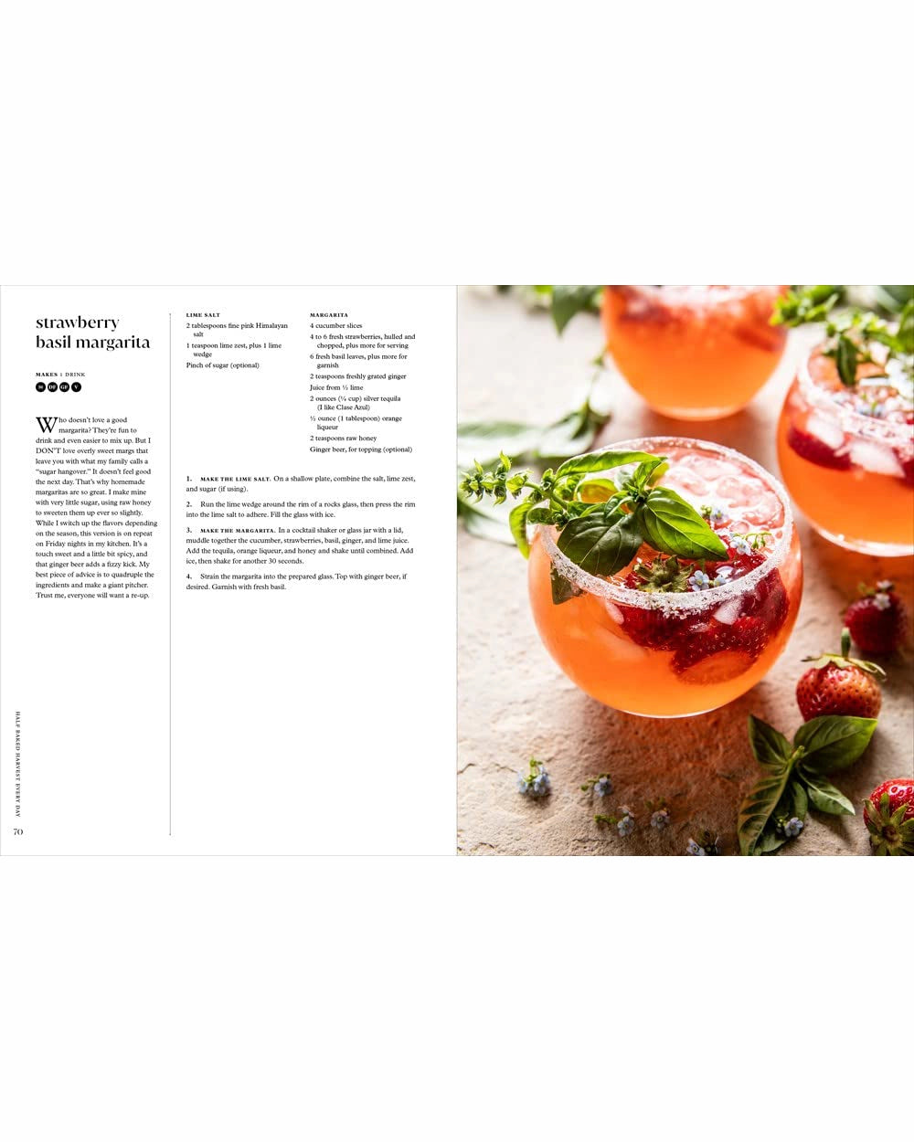 Strawberry Basil Margarita Recipe from Half Baked Harvest by Tieghan Gerard