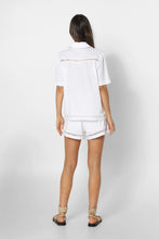 Load image into Gallery viewer, Harlow White Trim Detail Button Up Shirt
