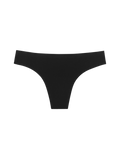 Tanga sans coutures taille basse-moyenne | Noir