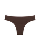 Huha Seamless Low Mid Rise Thong in Brown