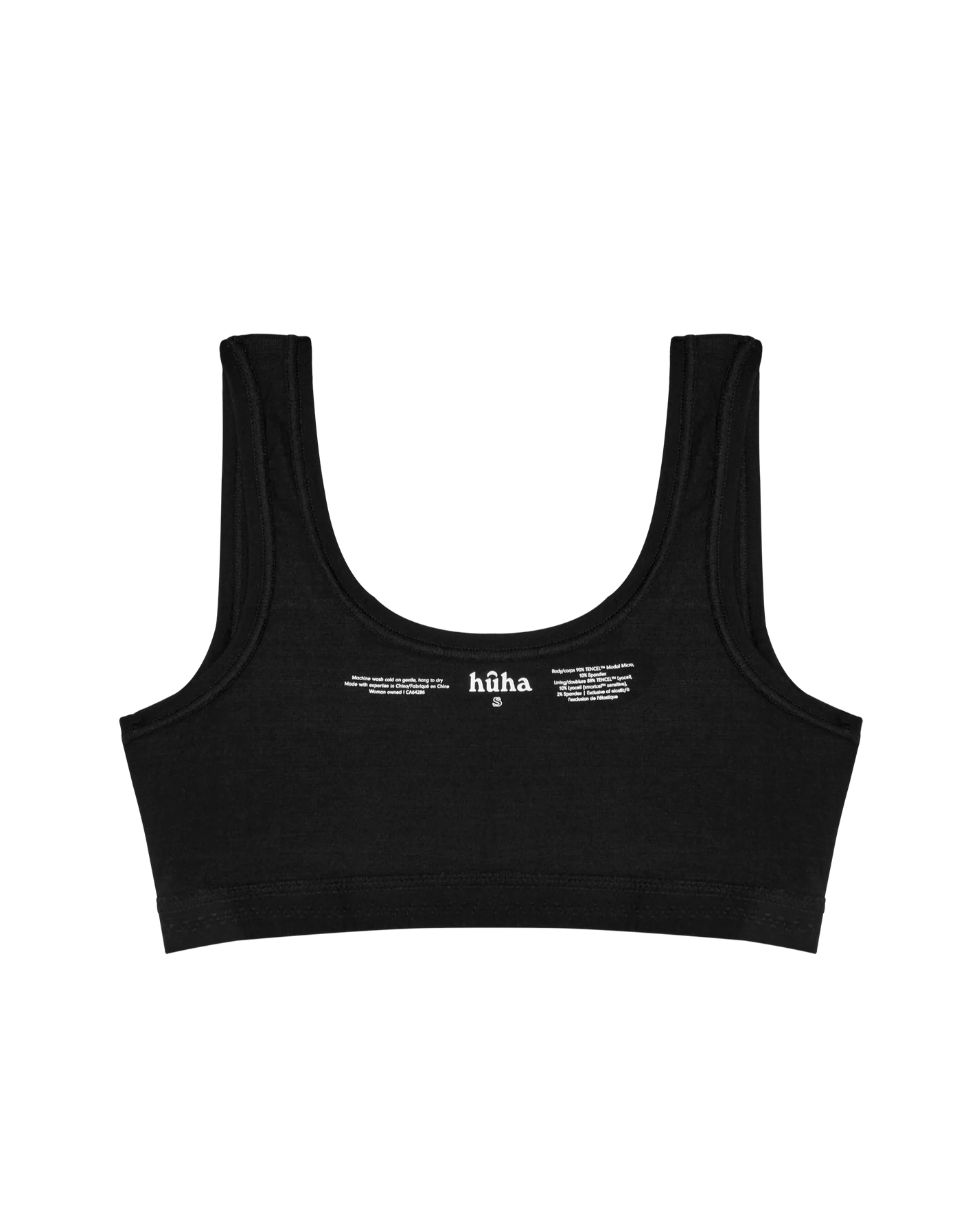 Huha Sporty Bralette Modal in Black