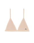 a beige string triangle bralette with thin straps by Huha