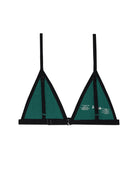 A black string triangle bralette with thin straps by Huha