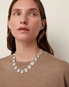 statement silver swirl necklace