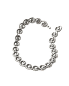 statement silver swirl necklace