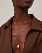 gold long pendant necklace