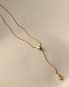gold long pendant necklace