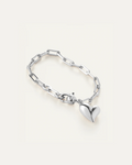 Puffy Heart Bracelet | Silver