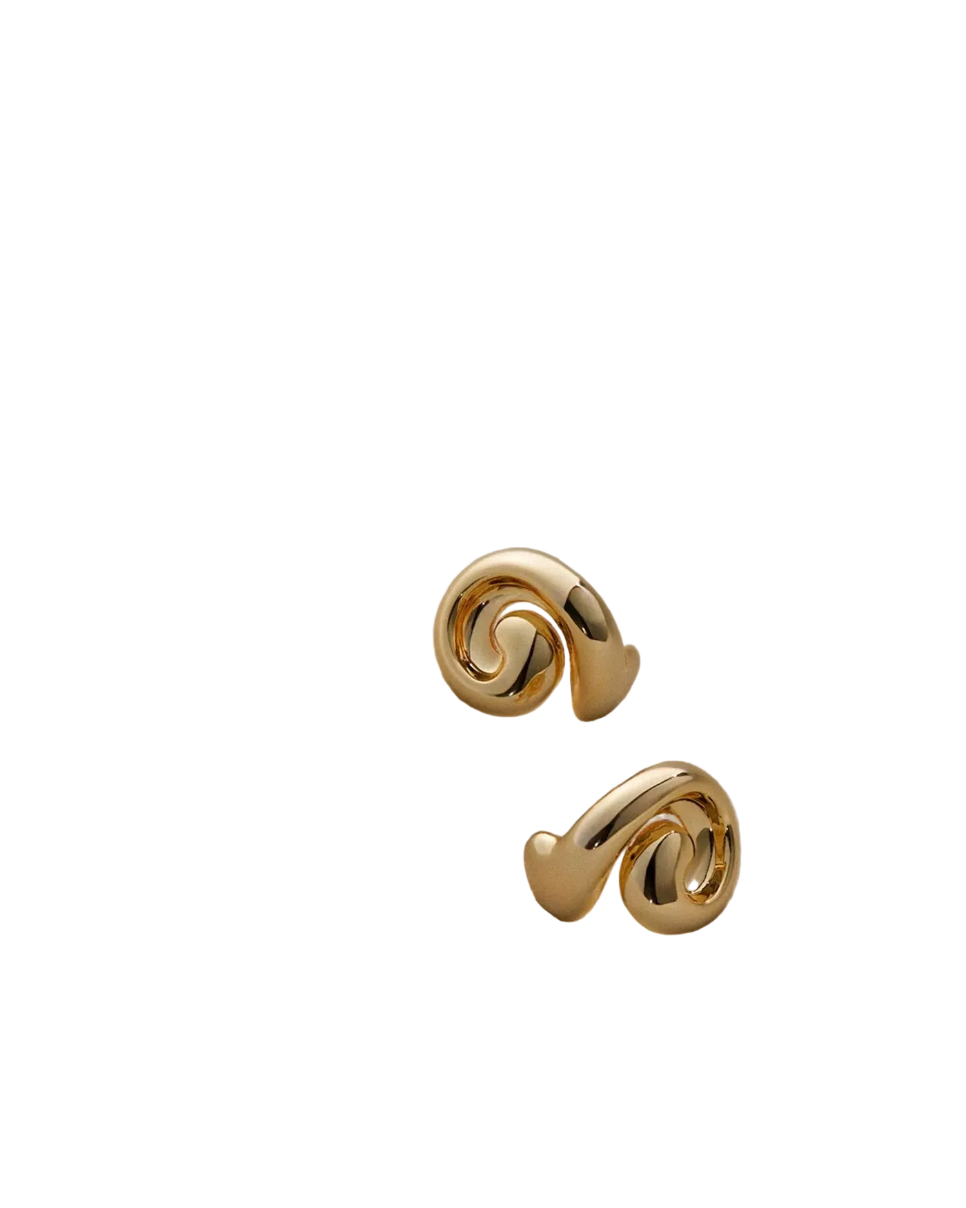 gold statement earrings