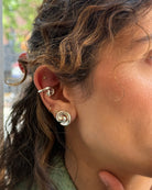 statement silver earrings