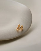 gold swirl ear cuff
