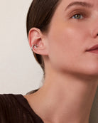 statement swirl silver ear cuff