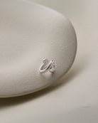 statement swirl silver ear cuff