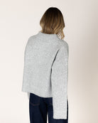 grey knit short jacket 