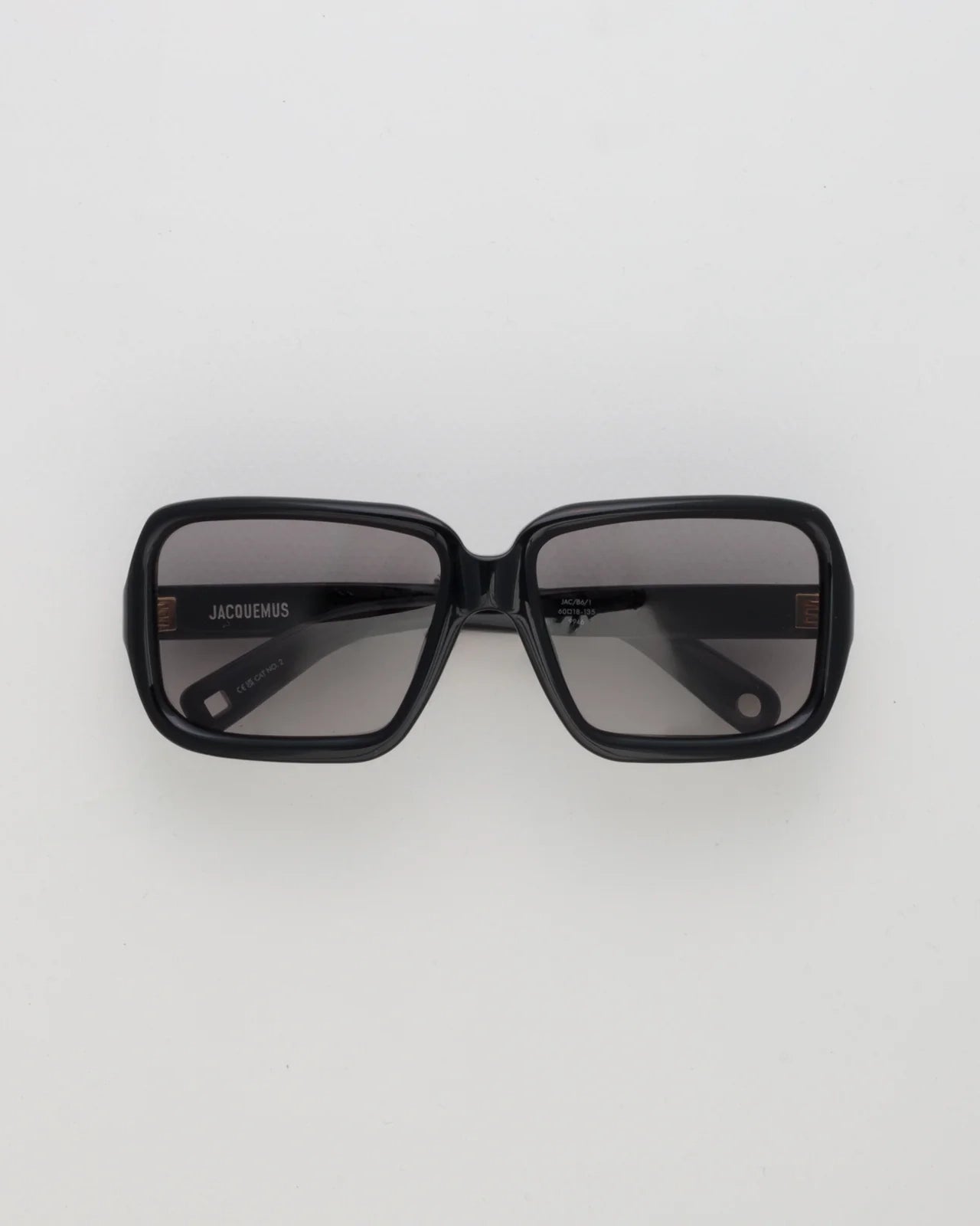 Jaquemus Cabana Oversized Sunglasses in Black