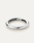 Chunky silver Gia Mega bangle bracelet by Jenny Bird