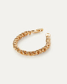Thick braided gold chain Rizzo bracelet by Jenny Bird