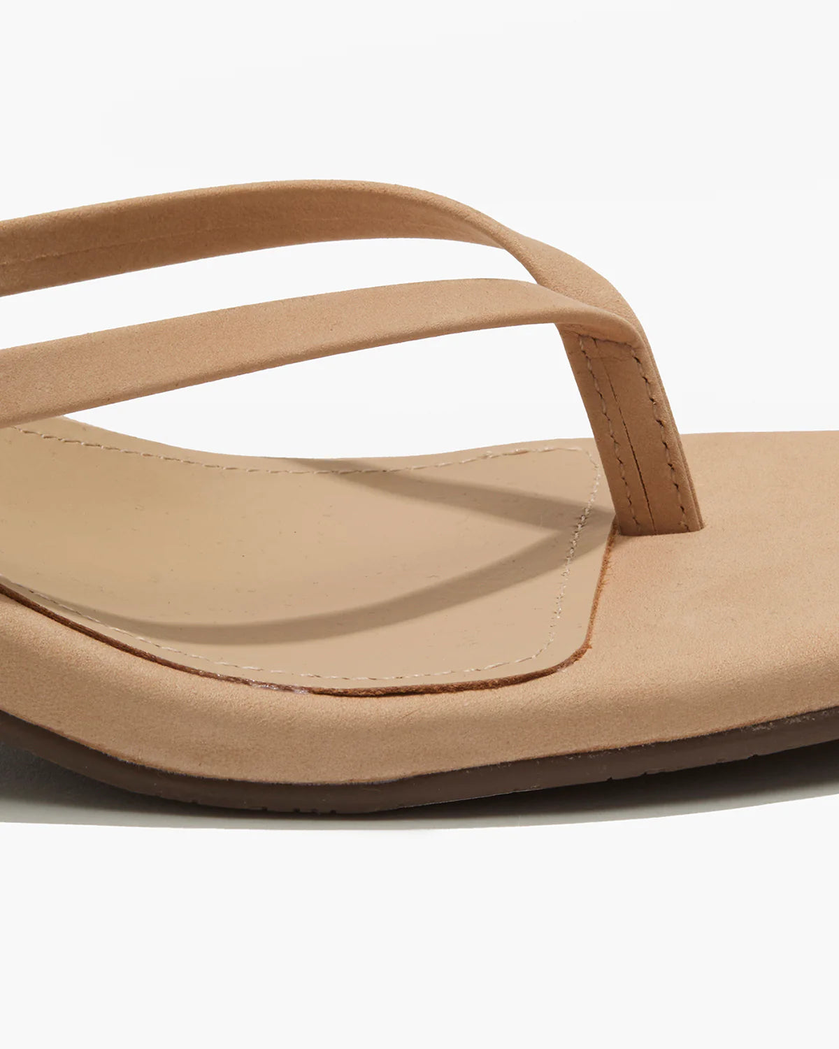 beige suede kitten heel shoe