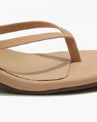 beige suede kitten heel shoe