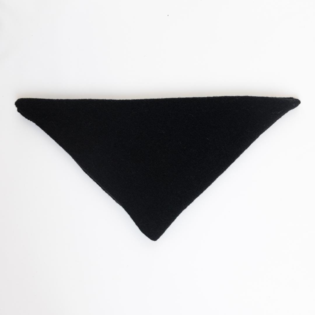 black knit scarf