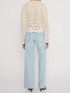 Le Slim Palazzo jeans by Frame in Preen Raw After light wash colour
