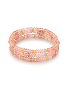 LUV AJ Coquille Beaded Bracelet Set in Gold