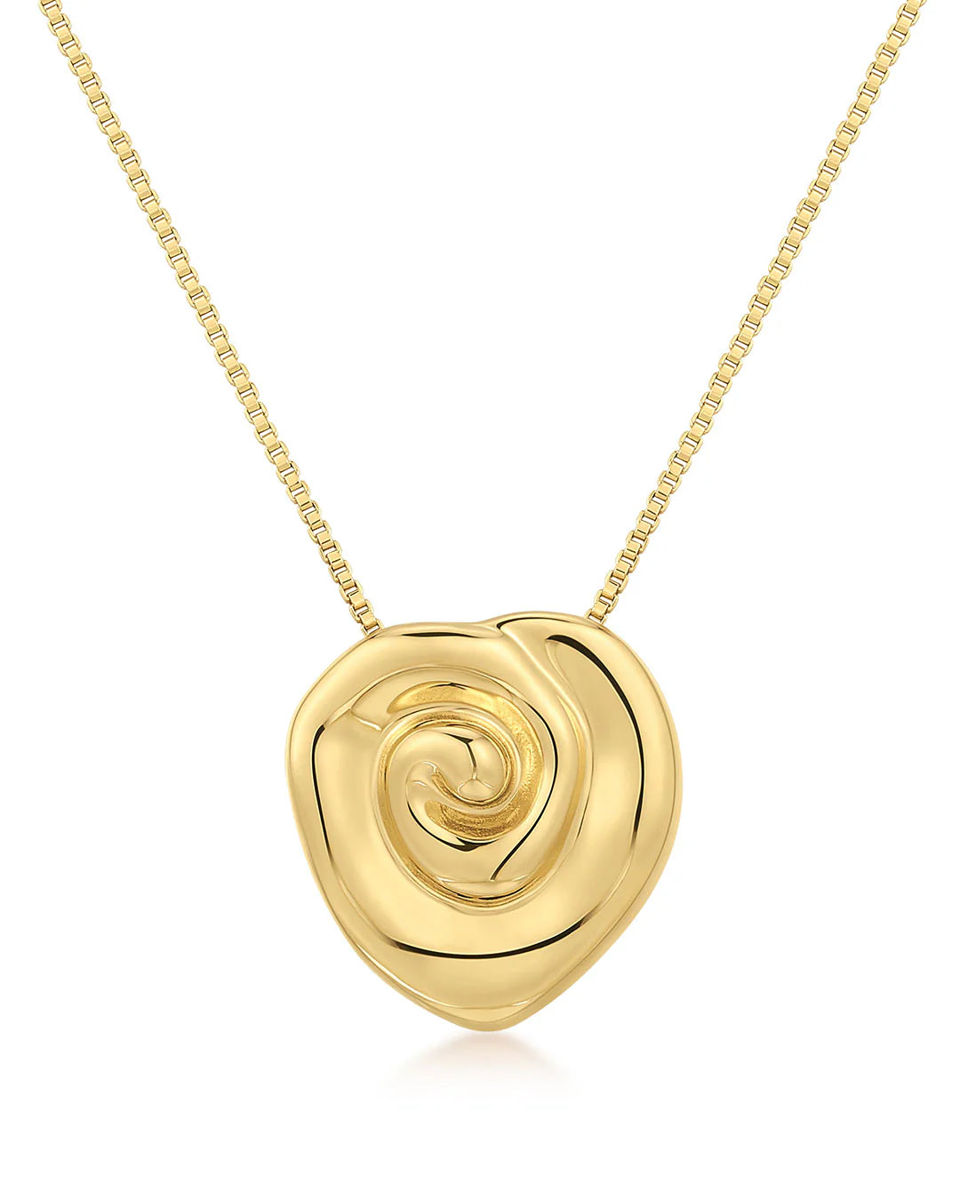 LUV AJ Coquille Pendant Necklace in Gold