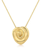 LUV AJ Coquille Pendant Necklace in Gold