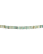 Necklace with multicolored amazonite beads