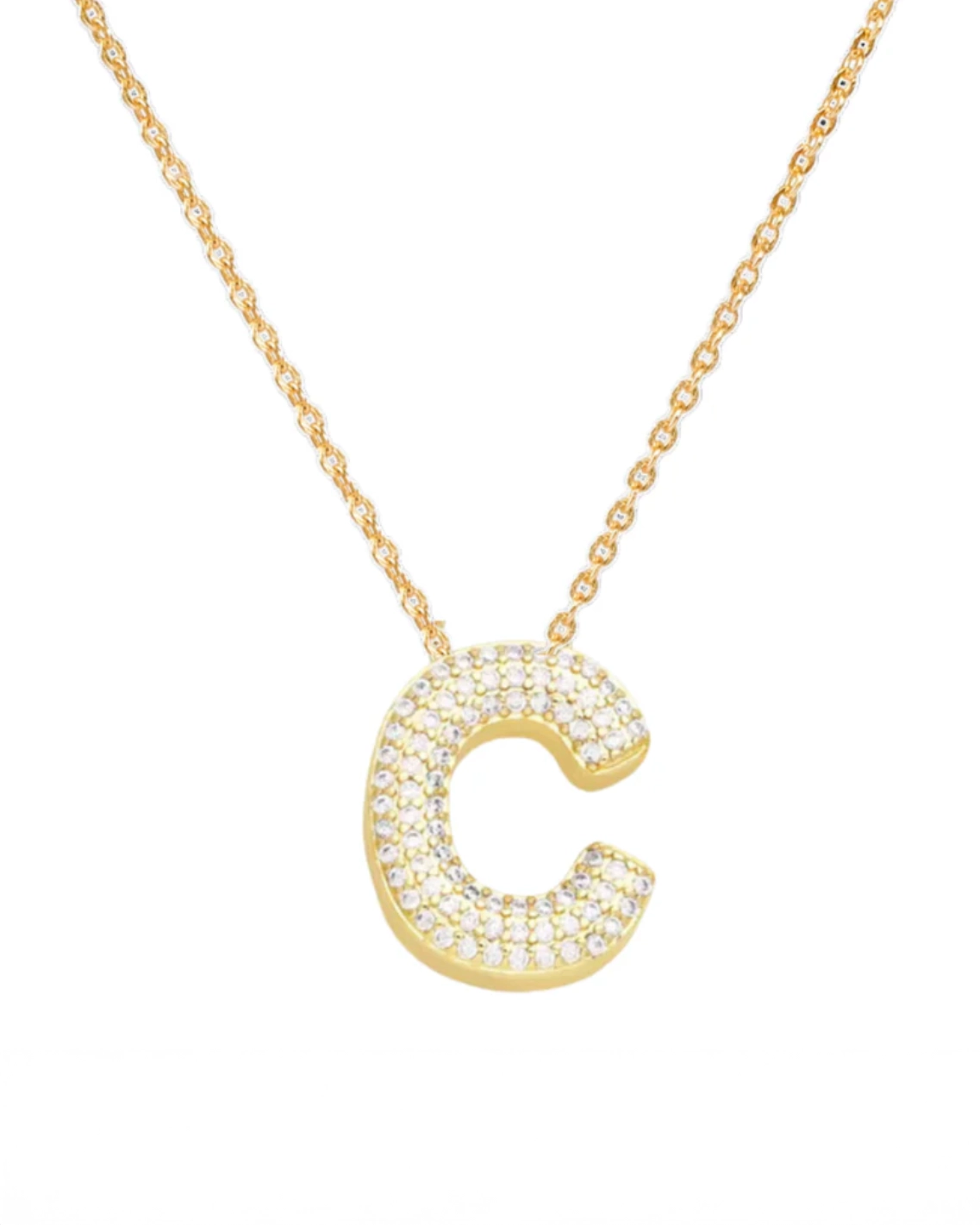 Livie Jewelry Asta Pave Letter Necklace