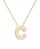 Livie Jewelry Asta Pave Letter Necklace