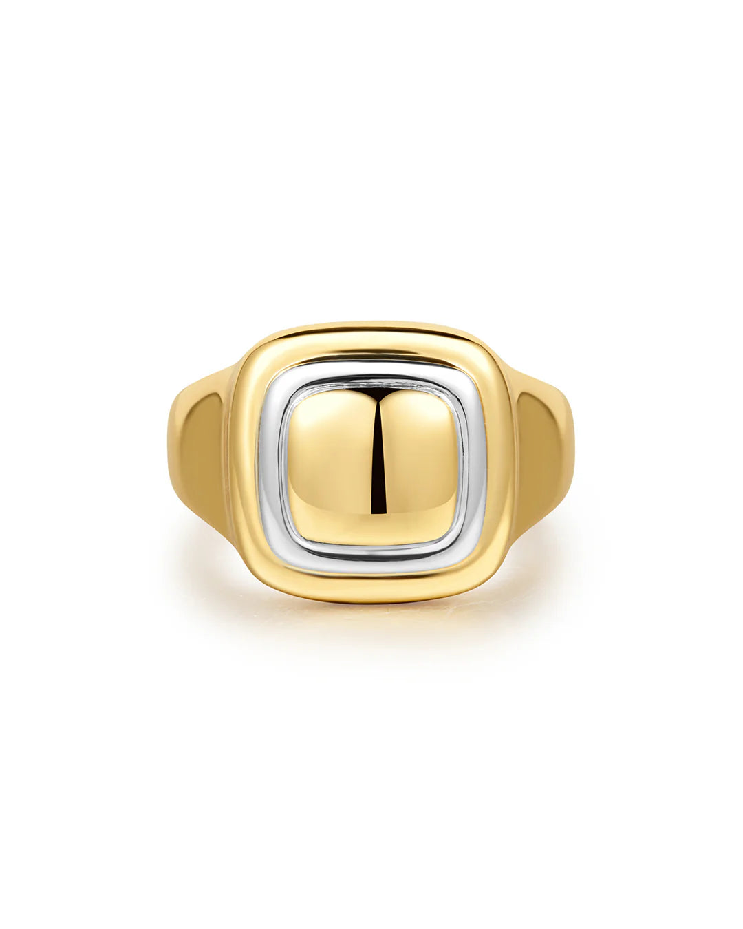 Luv AJ Dalia Tw Tone Ring Gold