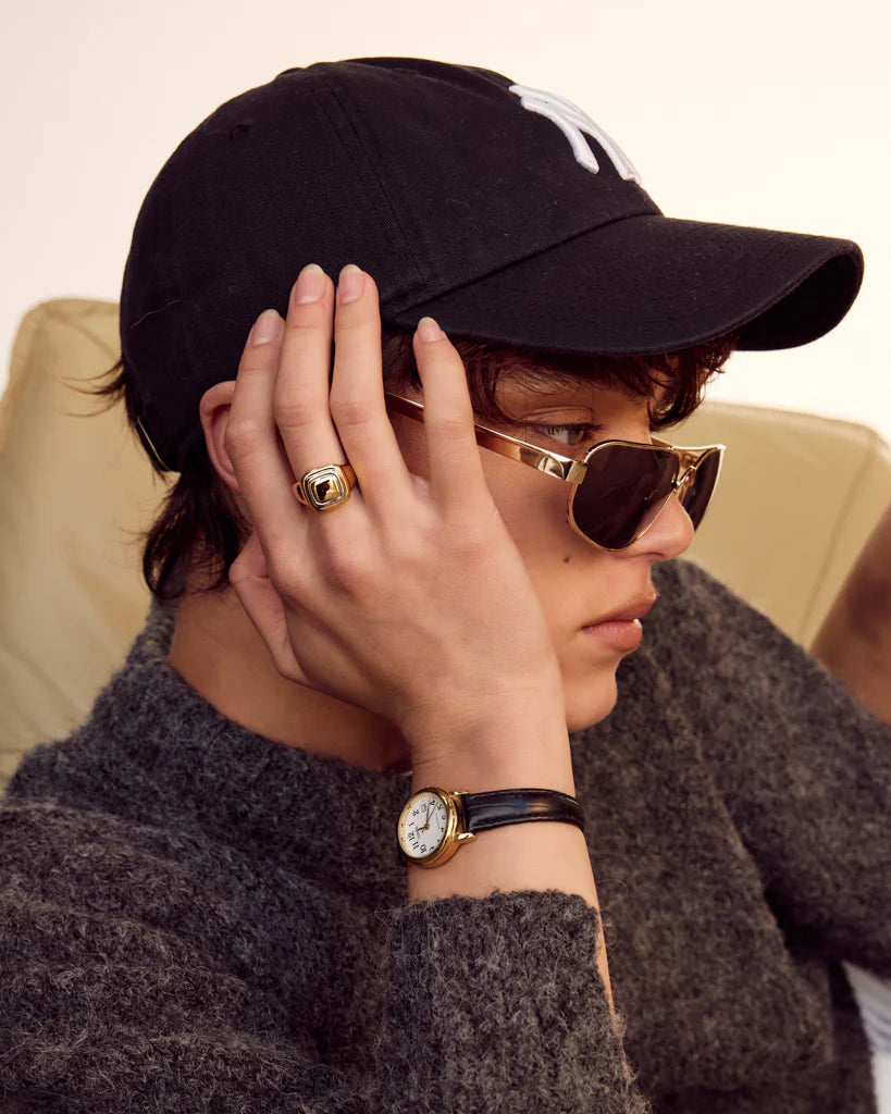 Luv AJ Dalia Tw Tone Ring Gold