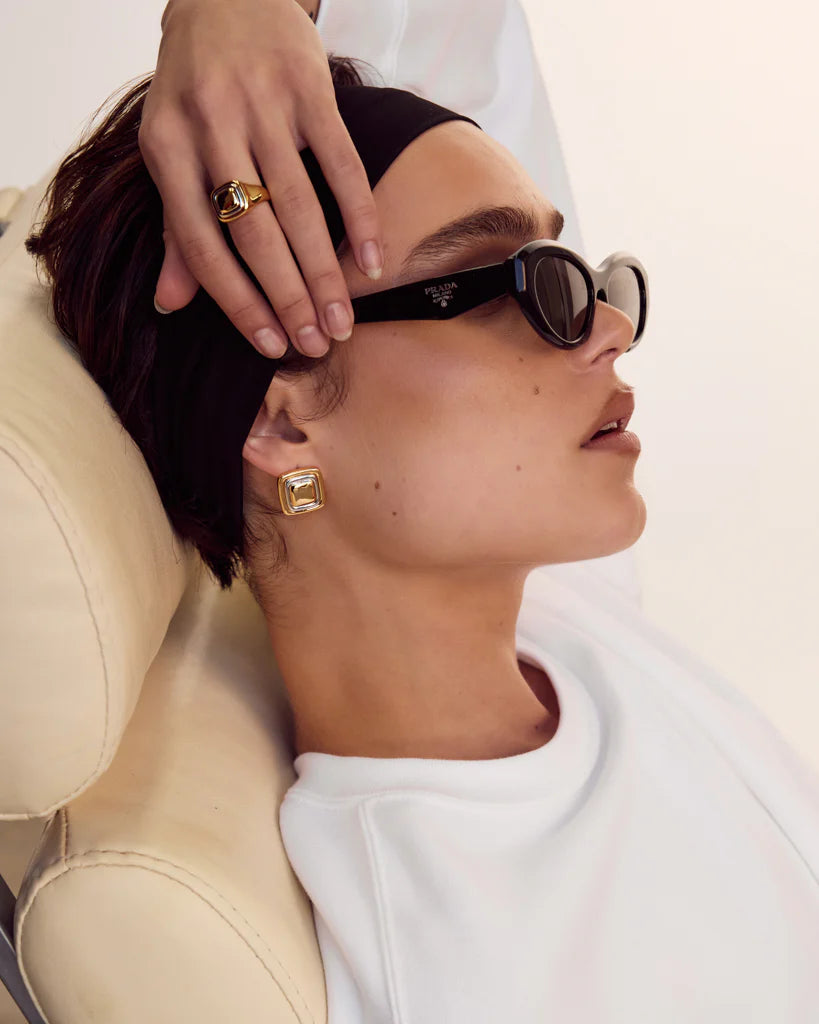 Luv AJ Dalia Tw Tone Ring Gold