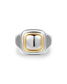 Luv AJ Dalia Tw Tone Ring Silver