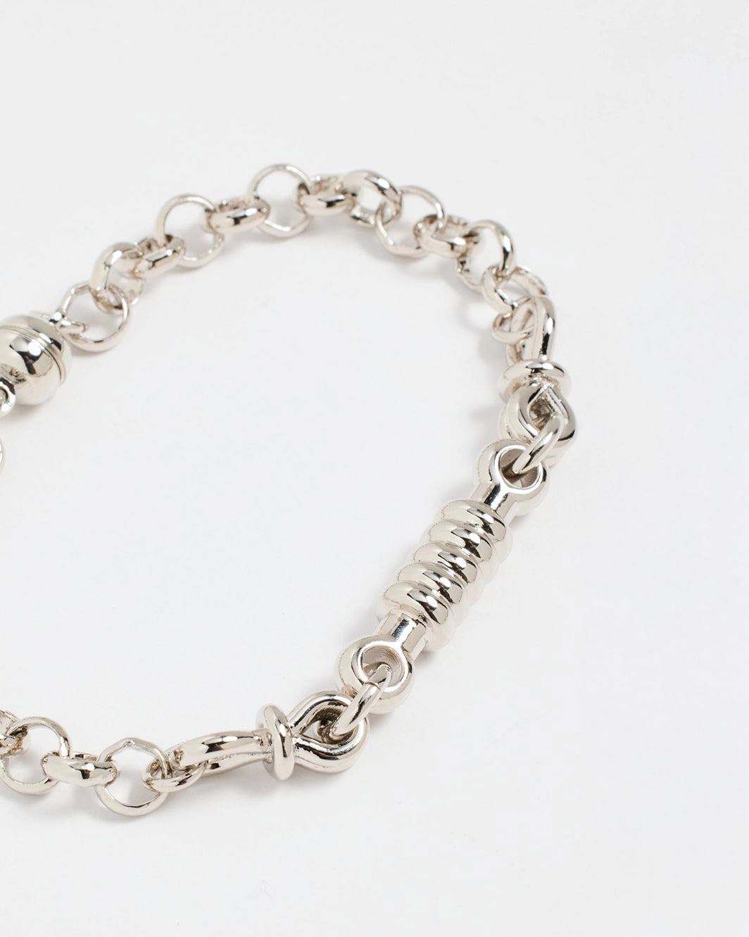 Luv AJ Horsebit Bracelet in Silver