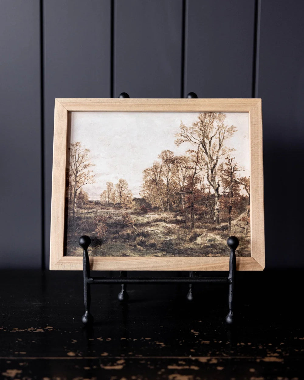Luxe B Co Fall Landscape Pine Frame Artwork