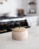 Luxe B Co Handmade Mango Wood Jar