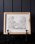 Luxe B Co Monteverde Sketch Pine Frame Artwork