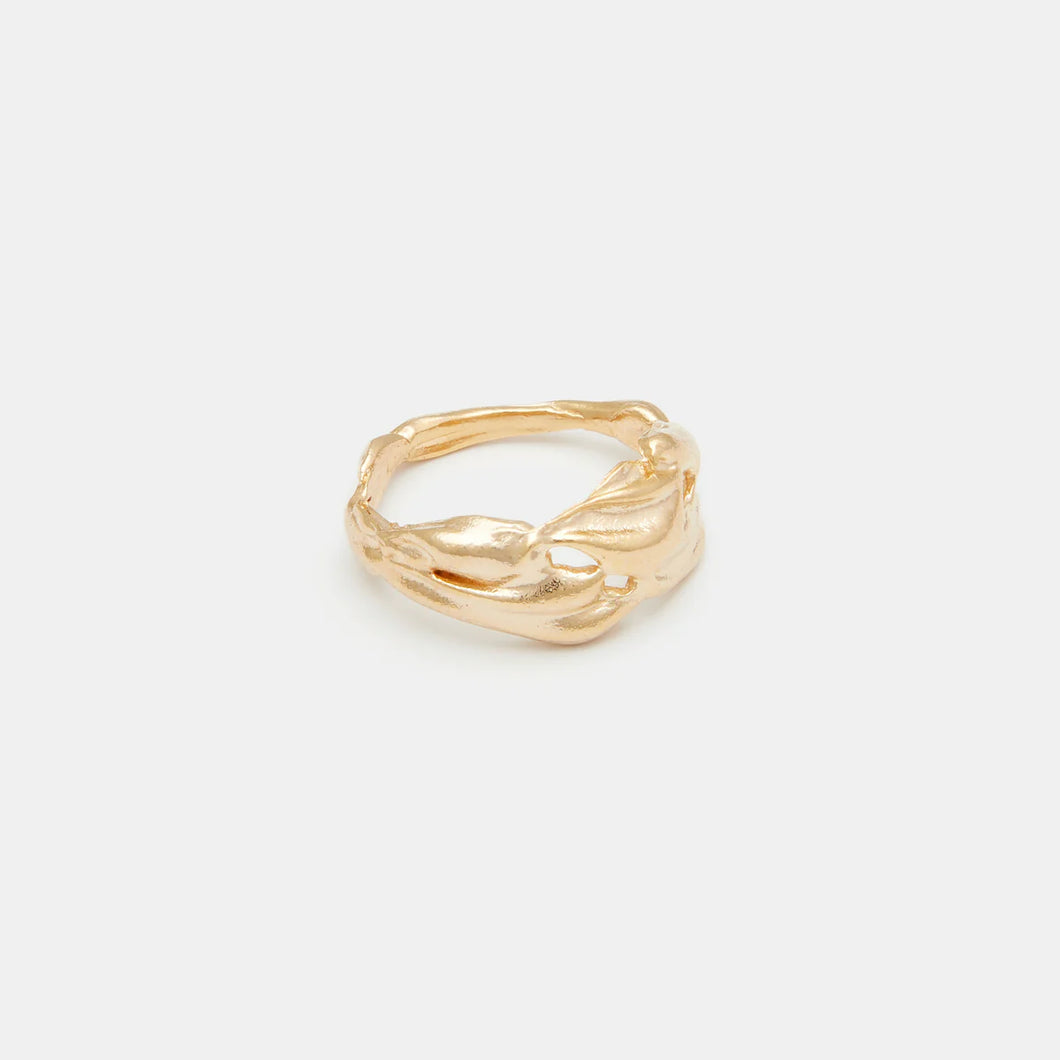 Terra Cocktail Ring in Gold