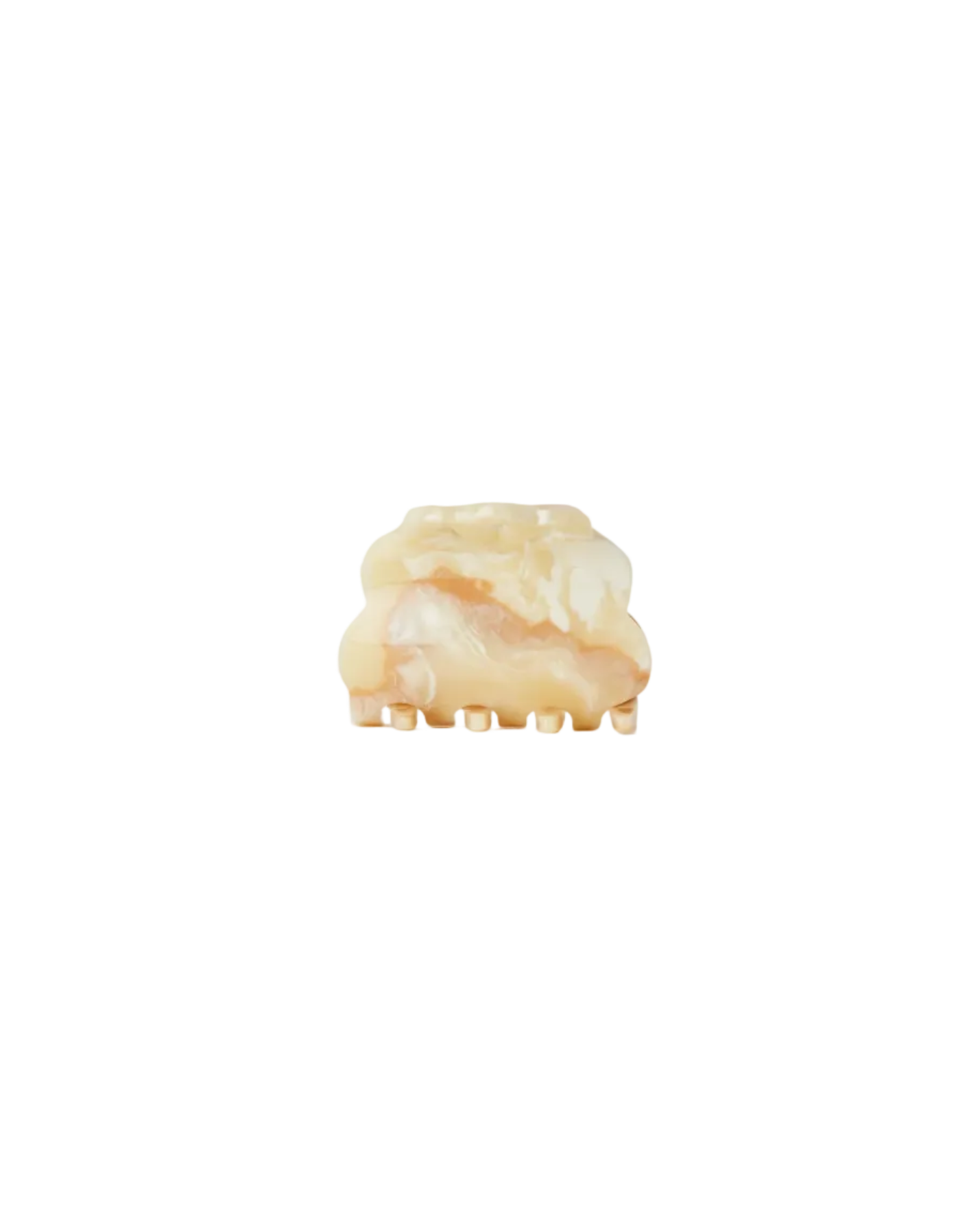 mini cream claw clip