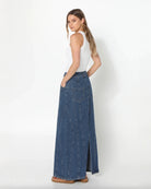 Madison the Label Carissa Denim Maxi Skirt