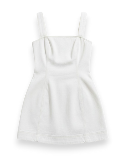 Cove Denim Mini Dress | White