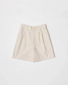 Beige chino wide leg shorts