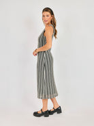 MIDI dress in black and white 