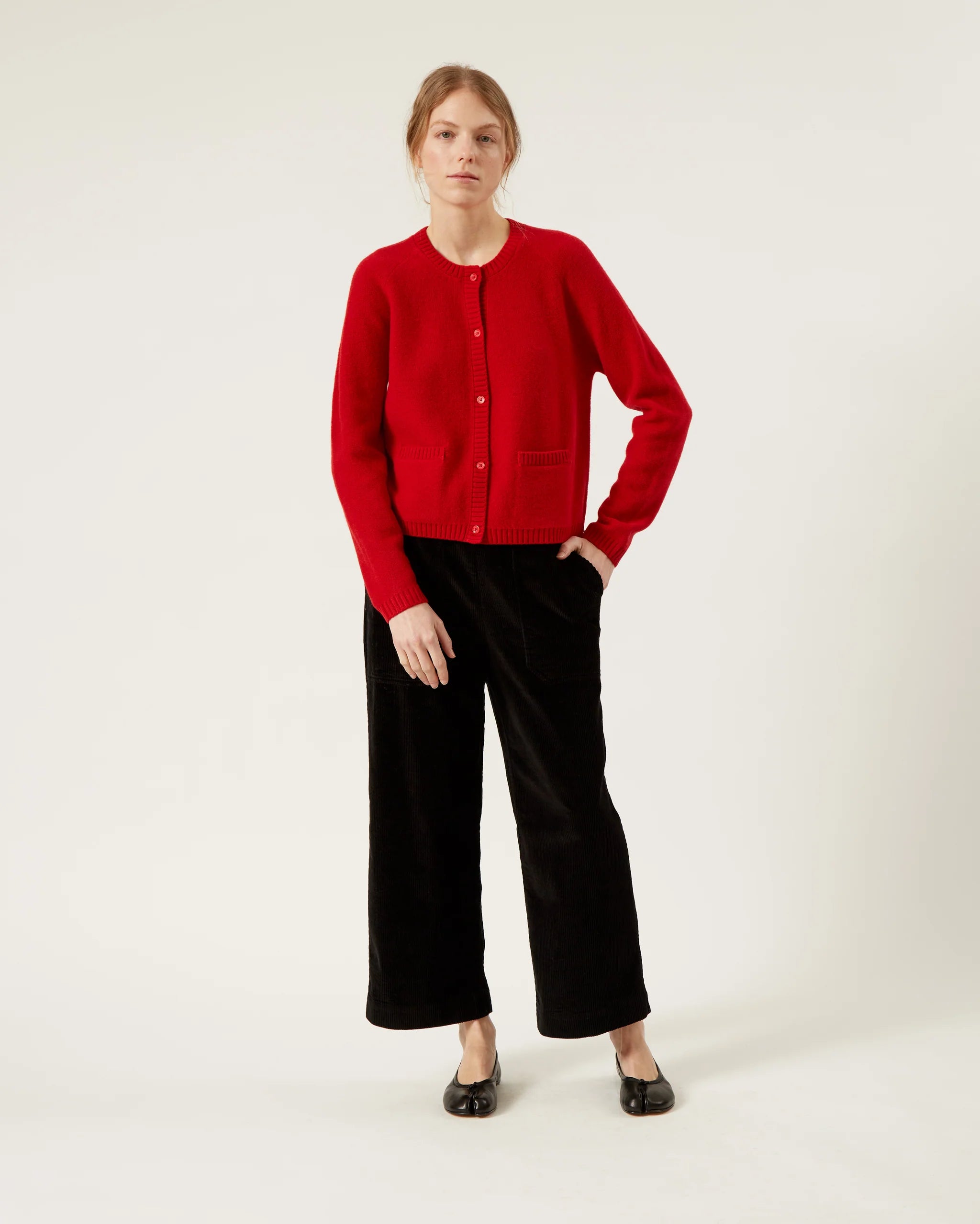 Naif Babette Cardigan in Red