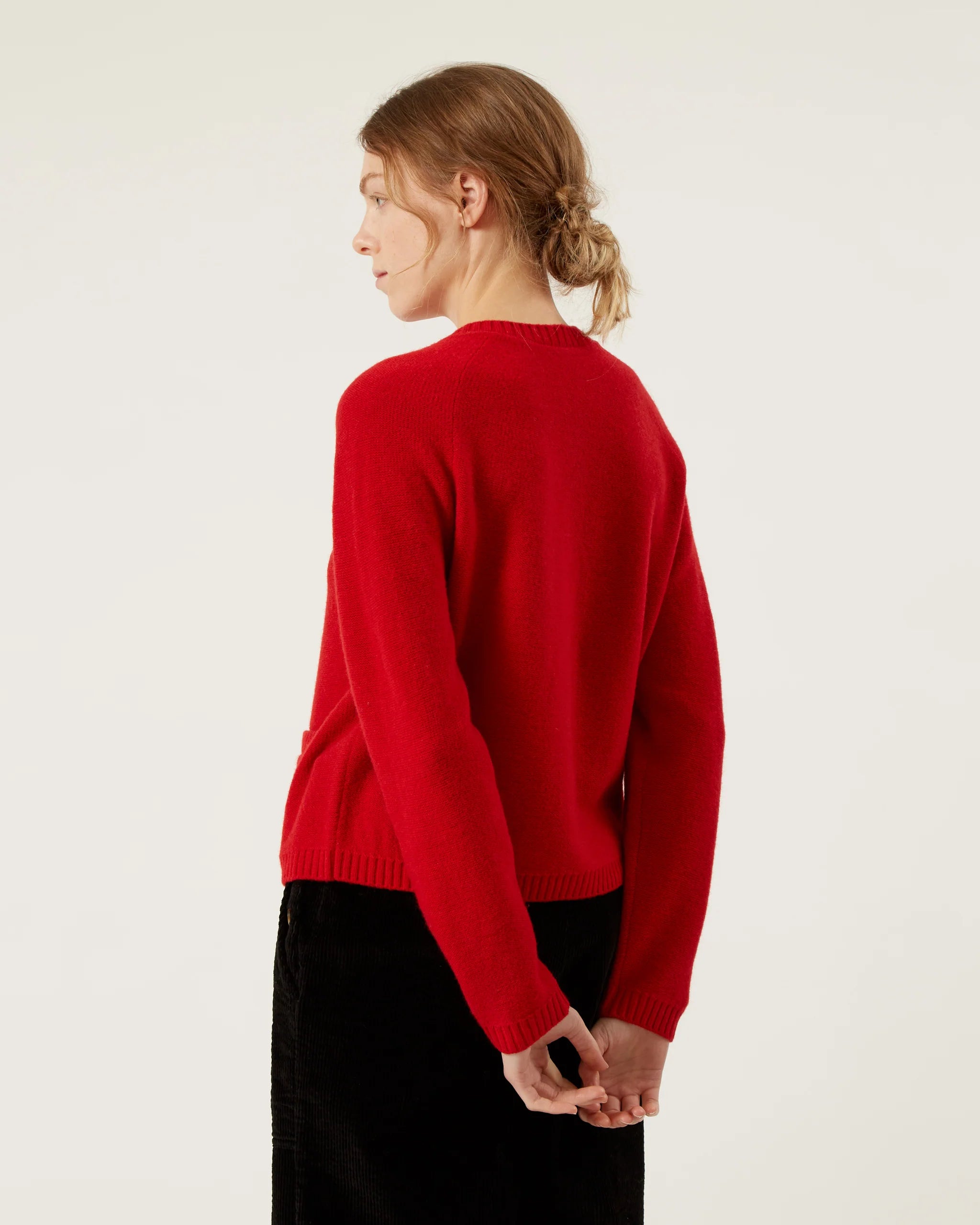 Naif Babette Cardigan in Red