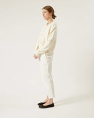 Naif Berthe Cotton and Cashmere Cardigan in Ivory