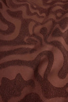 Textured Sleeveless Terry Fabric in Burgundy by OAS